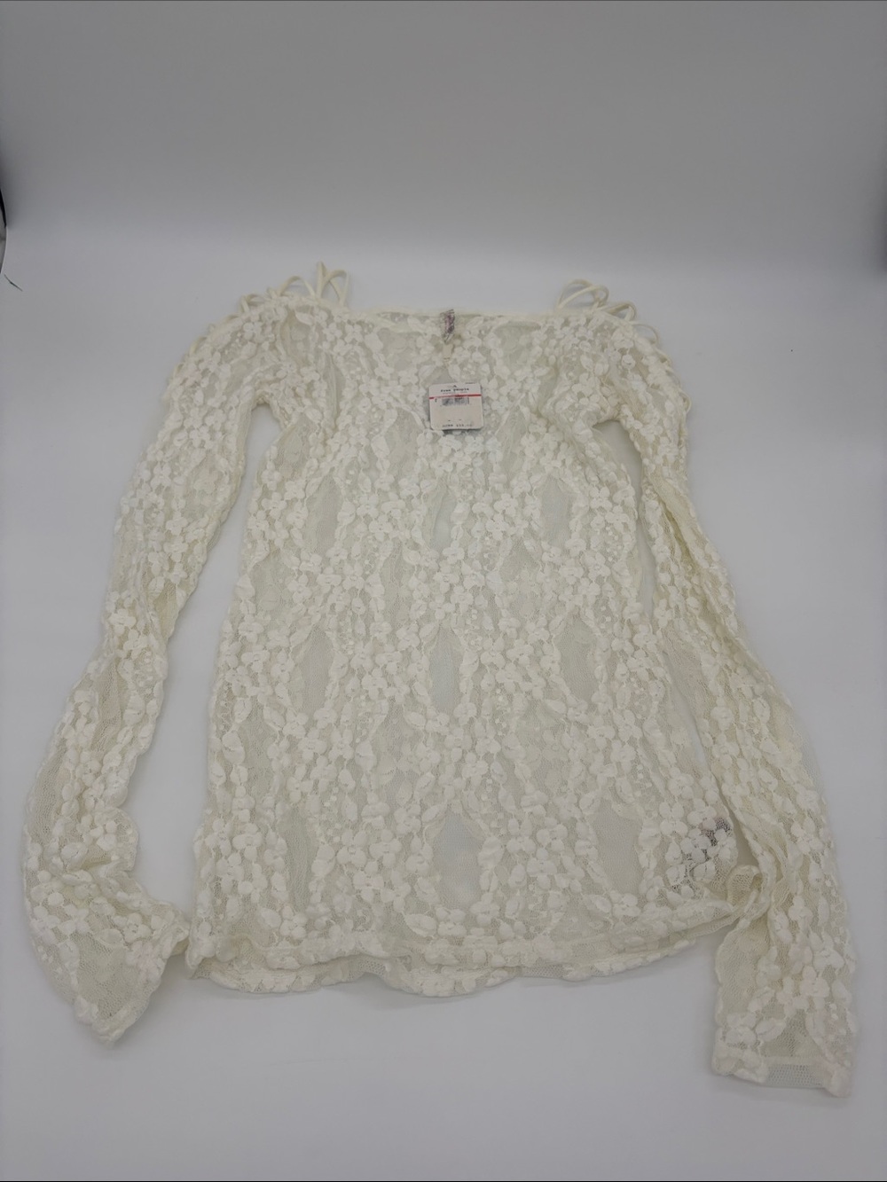 NWT Free People Ivory Lace layering Tunic XS